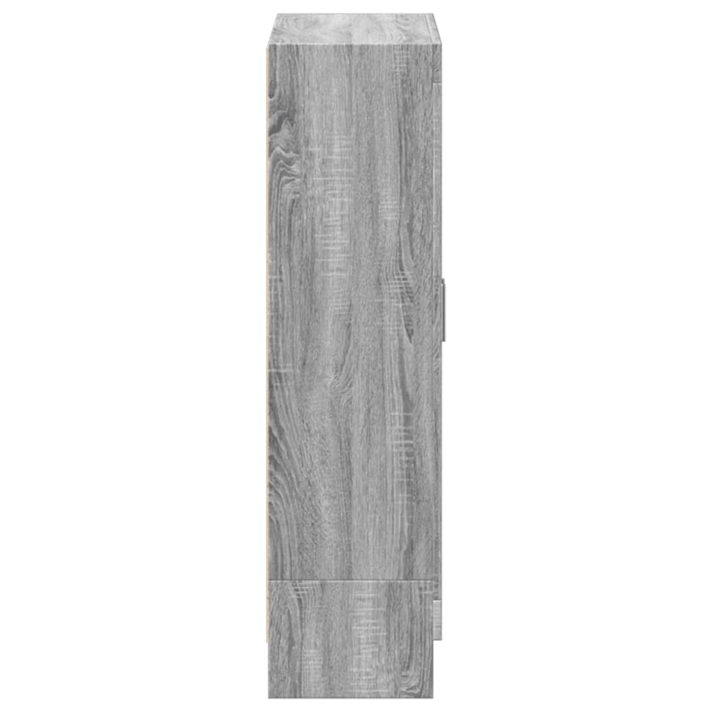 Bibliothèque sonoma gris 82,5x30,5x115 cm bois d'ingénierie - XIOS