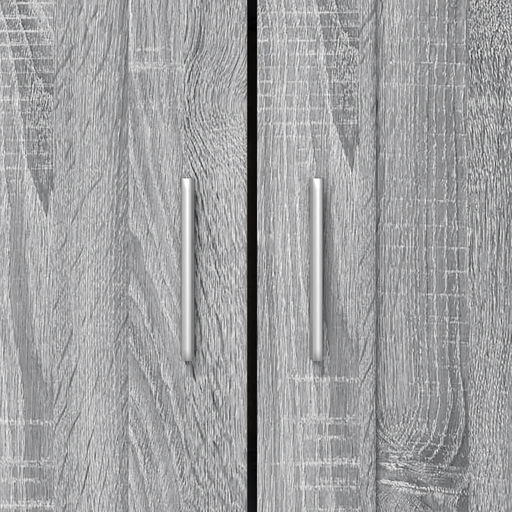 Bibliothèque sonoma gris 82,5x30,5x115 cm bois d'ingénierie - XIOS