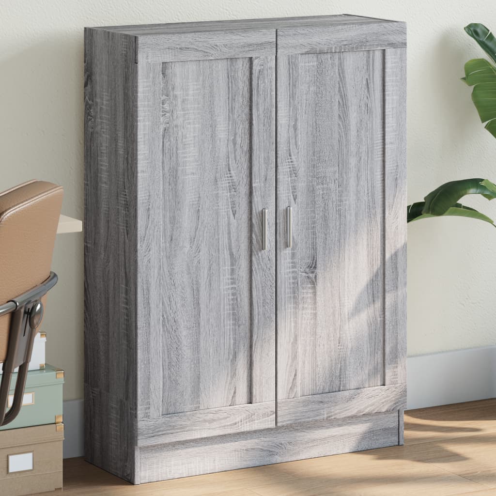Bibliothèque sonoma gris 82,5x30,5x115 cm bois d'ingénierie - XIOS
