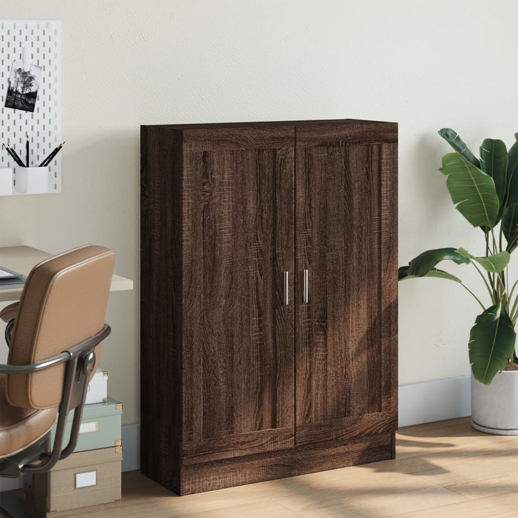 Bibliothèque chêne marron 82,5x30,5x115 cm bois d'ingénierie - XIOS