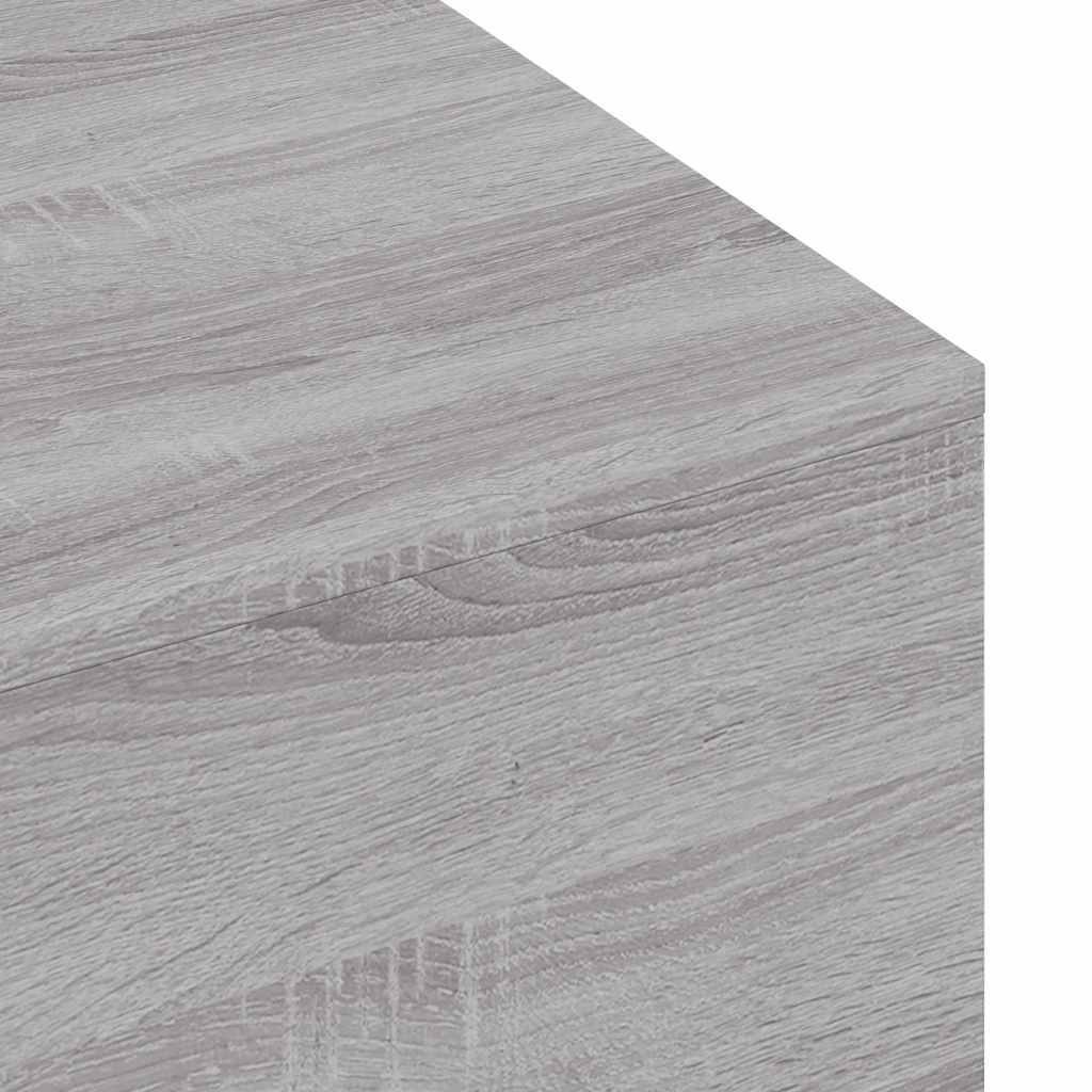 Table basse sonoma gris 100x49,5x31 cm bois d'ingénierie - XIOS