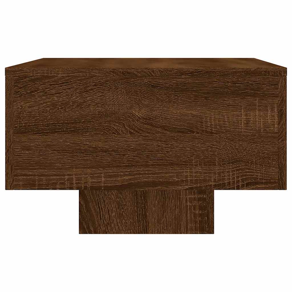 Table basse chêne marron 100x49,5x31 cm bois d'ingénierie XIOS