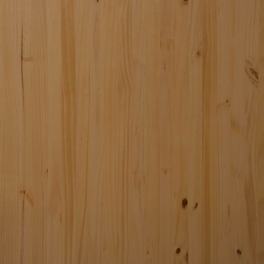 Armoire roulante avec tiroirs MOSS bois de pin marron miel