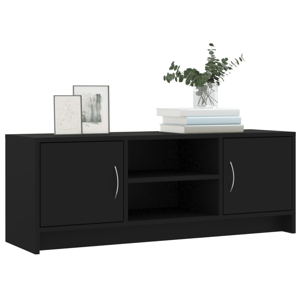 Meuble TV noir 102x30x37,5 cm bois d'ingénierie - XIOS