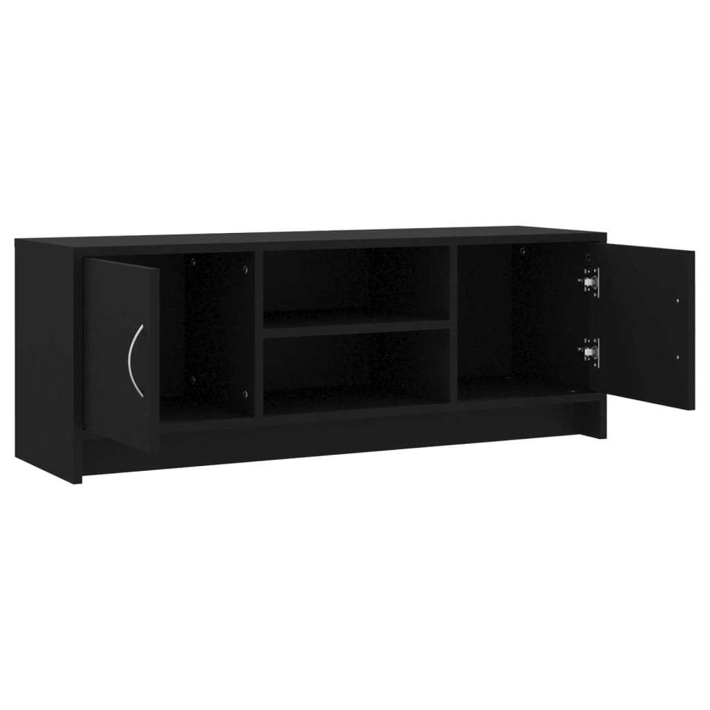 Meuble TV noir 102x30x37,5 cm bois d'ingénierie - XIOS