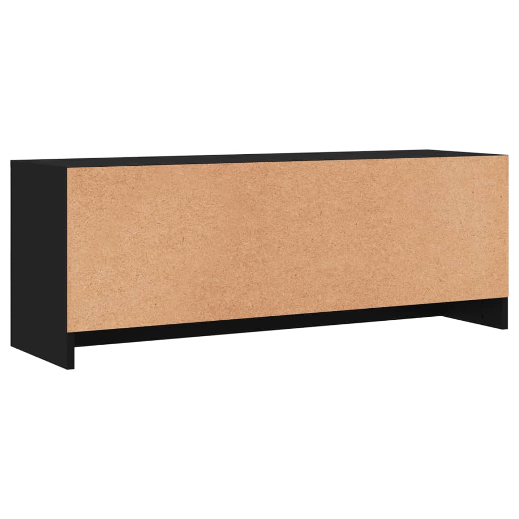 Meuble TV noir 102x30x37,5 cm bois d'ingénierie - XIOS