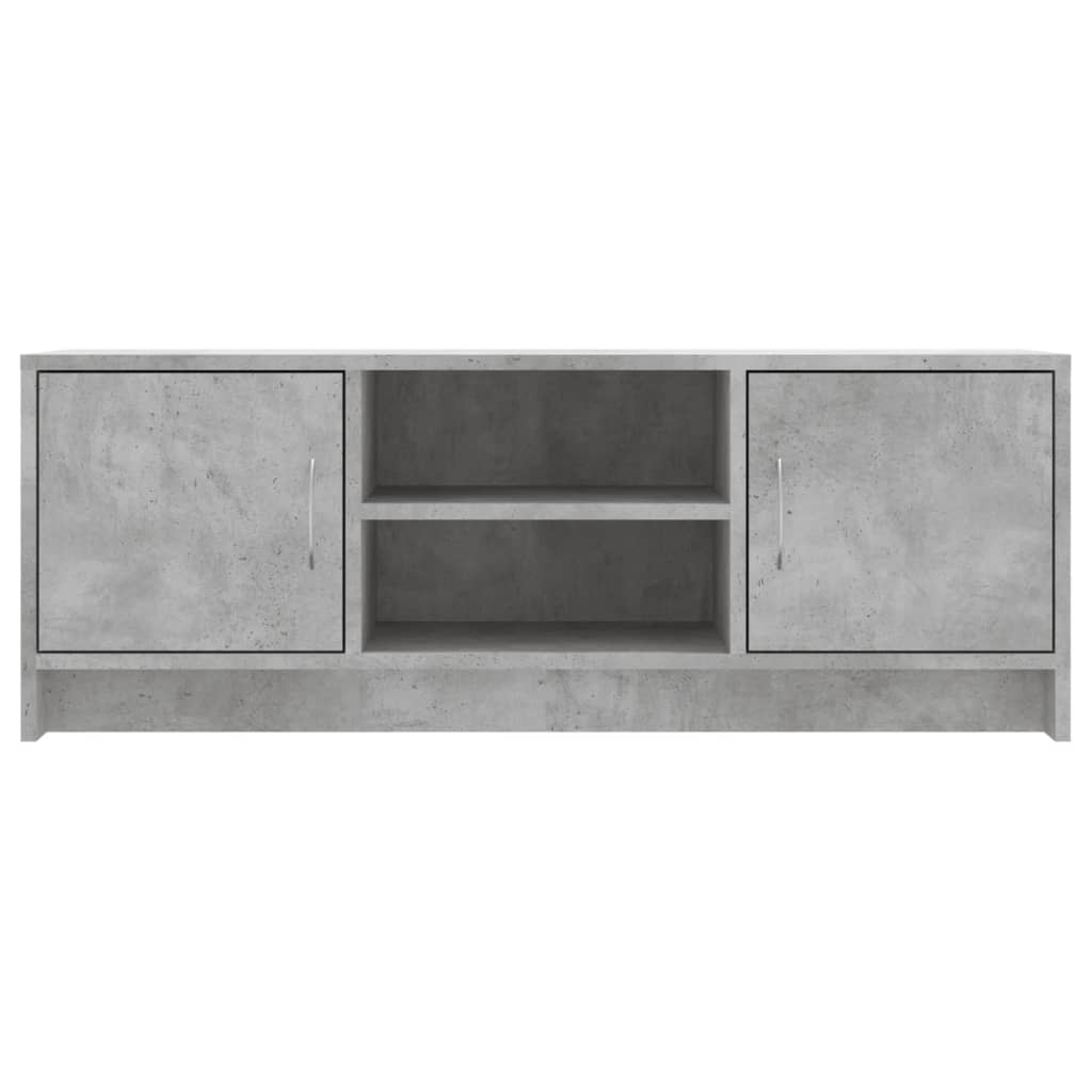 Meuble TV gris béton 102x30x37,5 cm bois d'ingénierie - XIOS