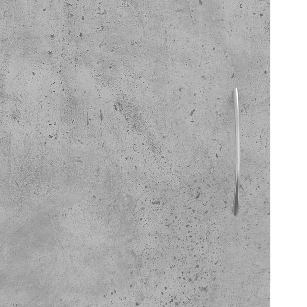 Meuble TV gris béton 102x30x37,5 cm bois d'ingénierie - XIOS