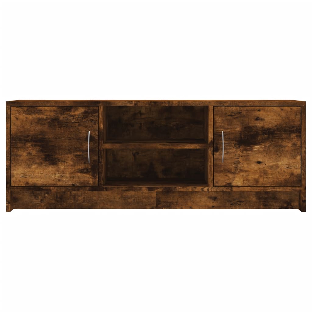Meuble TV chêne fumé 102x30x37,5 cm bois d'ingénierie - XIOS