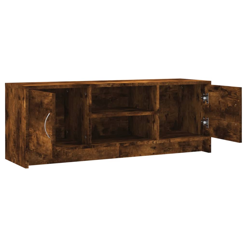 Meuble TV chêne fumé 102x30x37,5 cm bois d'ingénierie - XIOS