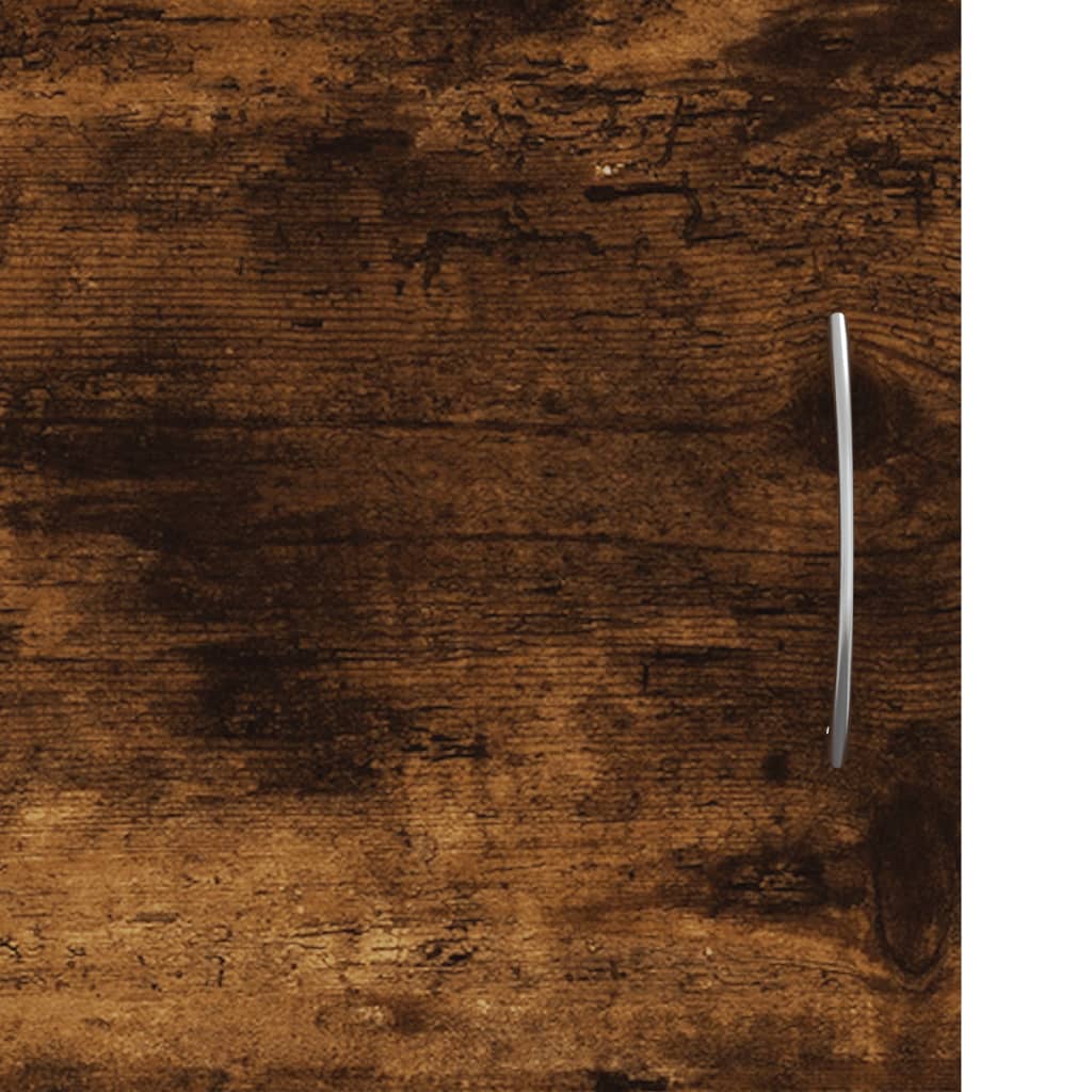 Meuble TV chêne fumé 102x30x37,5 cm bois d'ingénierie - XIOS