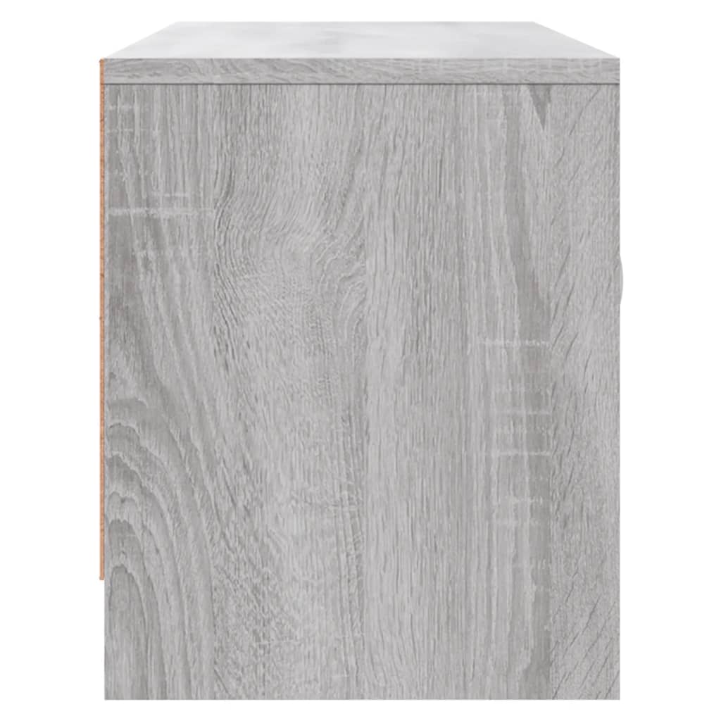 Meuble TV sonoma gris 102x30x37,5 cm bois d'ingénierie - XIOS