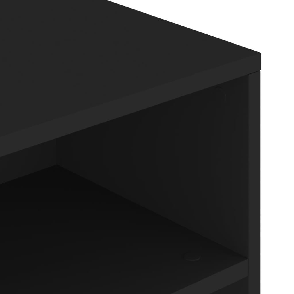 Table basse noir 90x55x42,5 cm bois d'ingénierie - XIOS