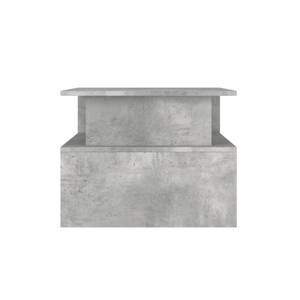 Table basse gris béton 90x55x42,5 cm bois d'ingénierie - XIOS