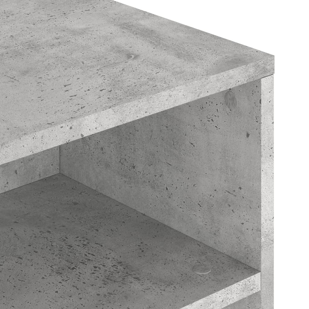 Table basse gris béton 90x55x42,5 cm bois d'ingénierie - XIOS