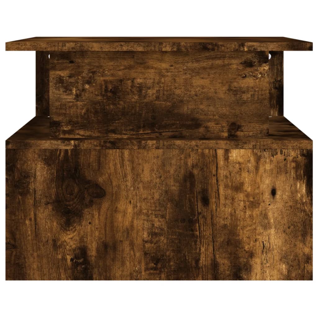 Table basse chêne fumé 90x55x42,5 cm bois d'ingénierie XIOS