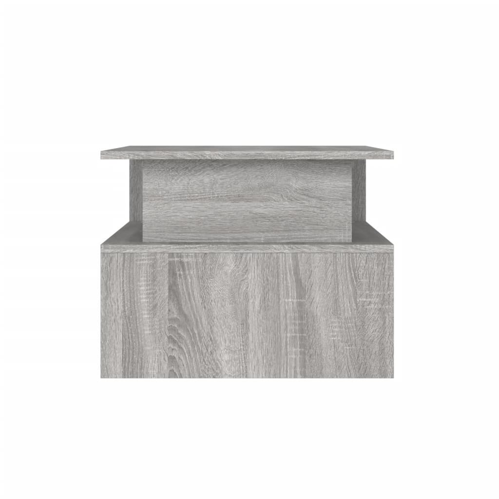 Table basse sonoma gris 90x55x42,5 cm bois d'ingénierie - XIOS