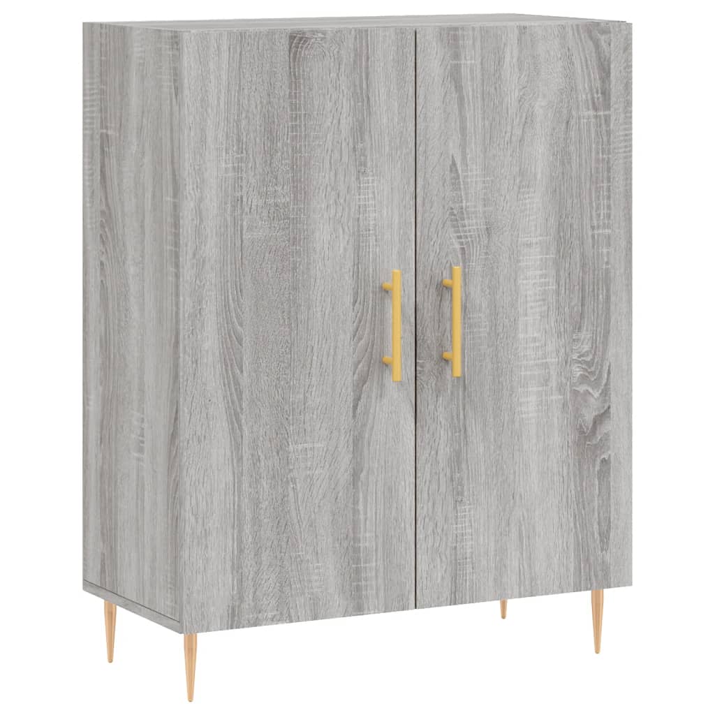 Buffet haut Sonoma gris 69,5x34x180 cm Bois d'ingénierie - XIOS