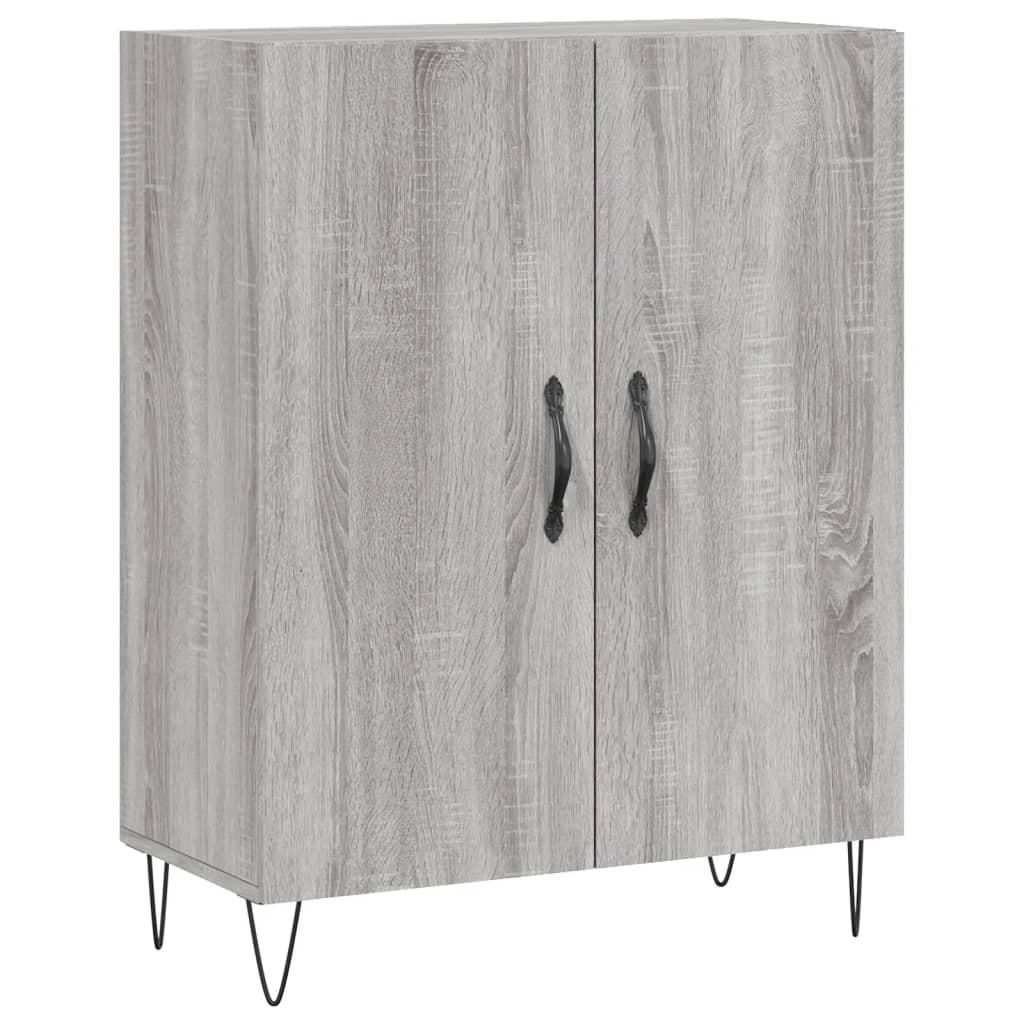 Buffet haut Sonoma gris 69,5x34x180 cm Bois d'ingénierie - XIOS