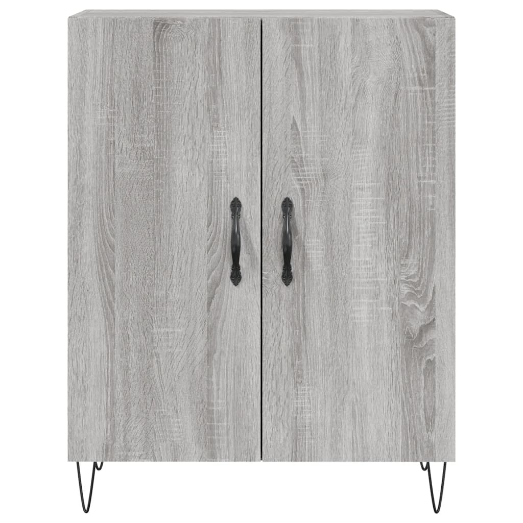 Buffet haut Sonoma gris 69,5x34x180 cm Bois d'ingénierie - XIOS