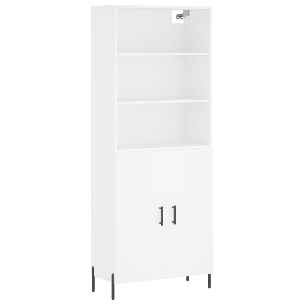 Buffet haut Blanc 69,5x34x180 cm Bois d'ingénierie - XIOS