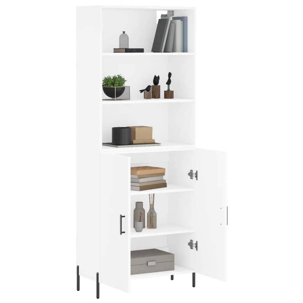 Buffet haut Blanc 69,5x34x180 cm Bois d'ingénierie - XIOS