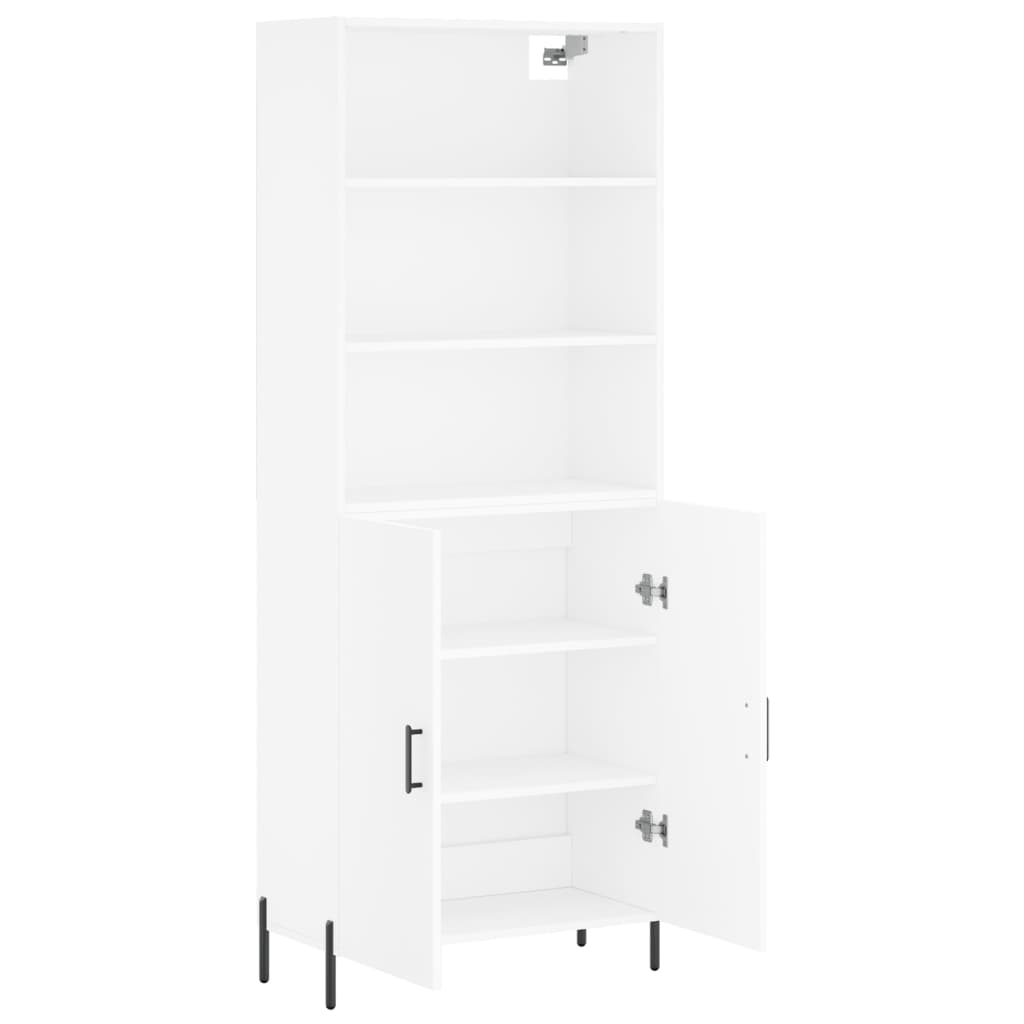 Buffet haut Blanc 69,5x34x180 cm Bois d'ingénierie - XIOS
