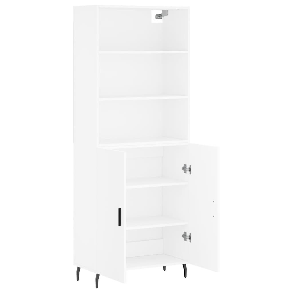 Buffet haut Blanc 69,5x34x180 cm Bois d'ingénierie - XIOS