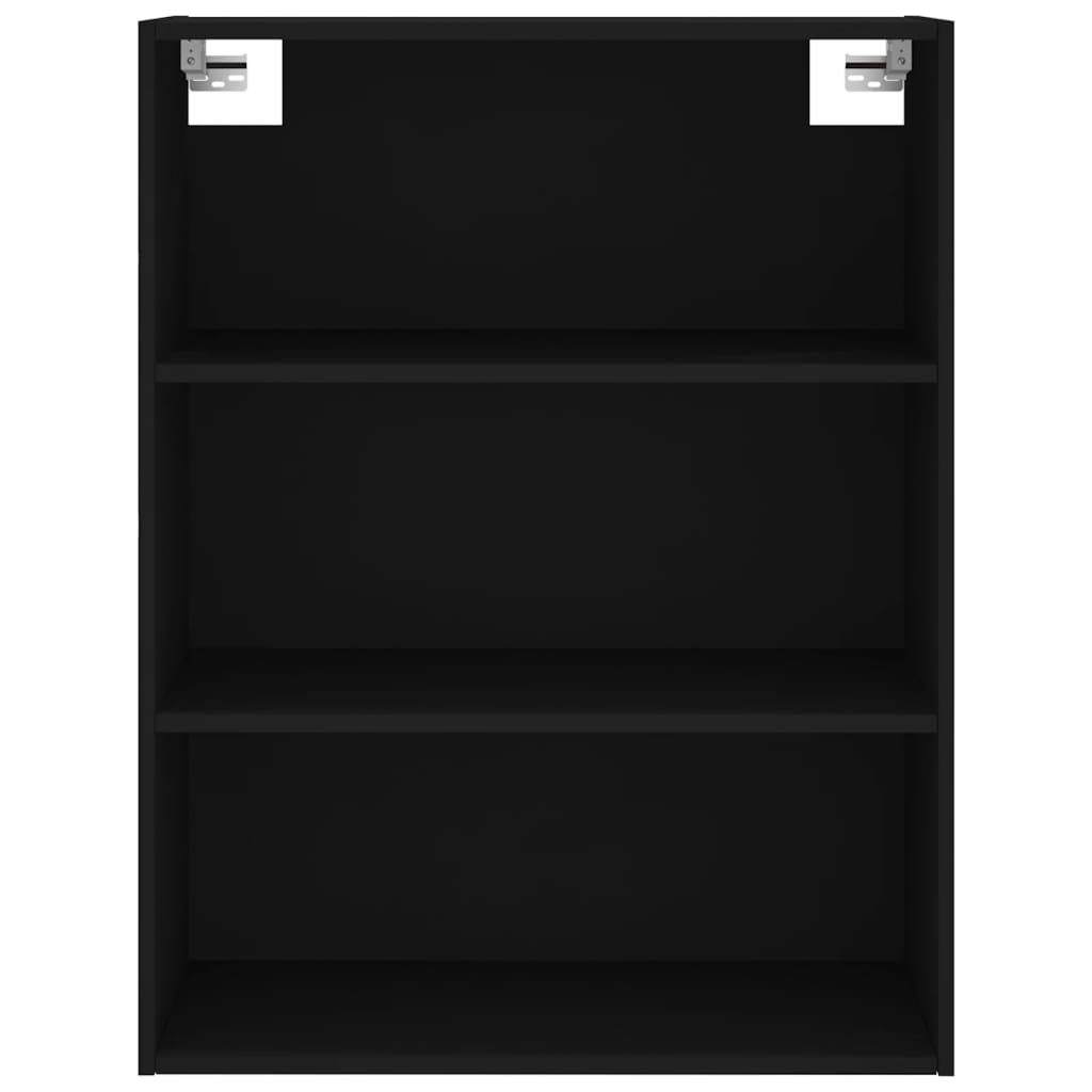 Buffet haut Noir 69,5x34x180 cm Bois d'ingénierie - XIOS