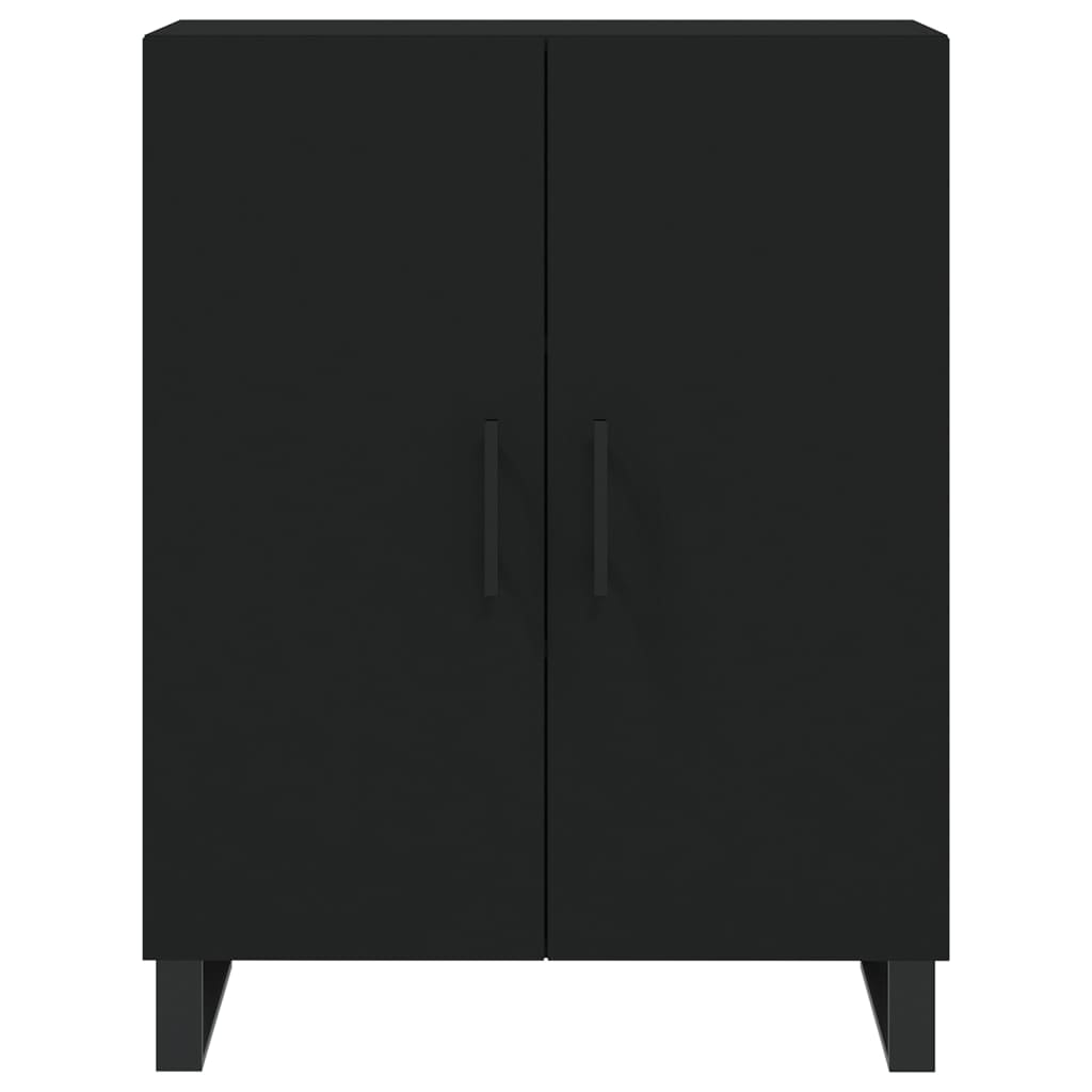 Buffet haut Noir 69,5x34x180 cm Bois d'ingénierie - XIOS