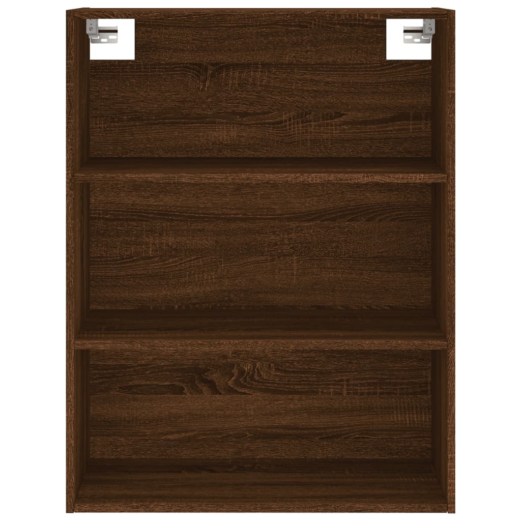 Buffet haut Chêne marron 69,5x34x180 cm Bois d'ingénierie Buffets & bahuts vidaXL