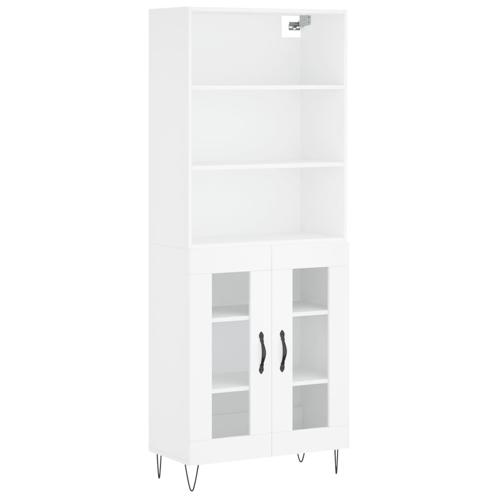 Buffet haut Blanc 69,5x34x180 cm Bois d'ingénierie - XIOS