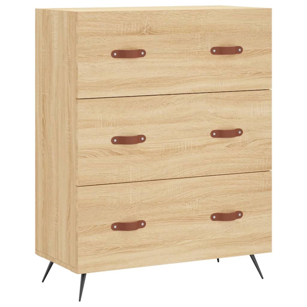 Buffet haut Chêne sonoma 69,5x34x180 cm Bois d'ingénierie - XIOS