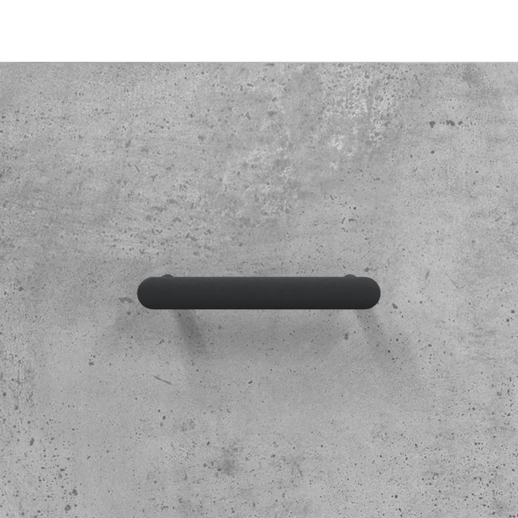 Buffet haut Gris béton 69,5x34x180 cm Bois d'ingénierie - XIOS