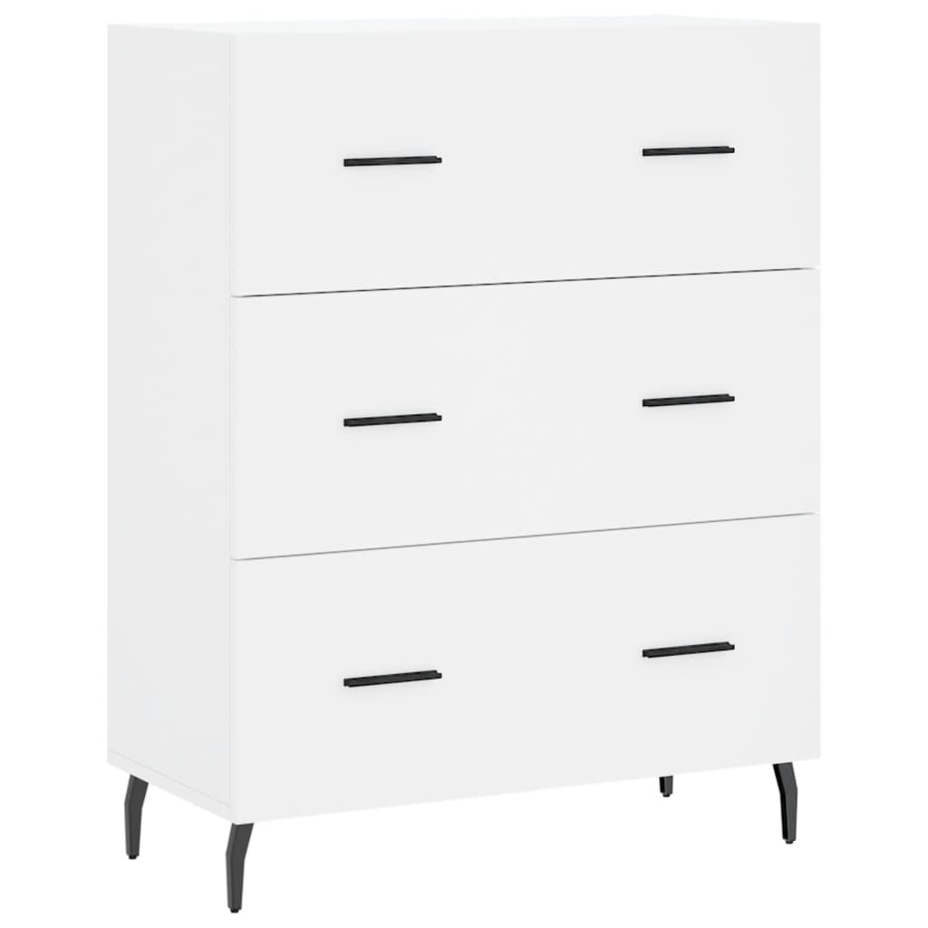 Buffet haut Blanc 69,5x34x180 cm Bois d'ingénierie - XIOS