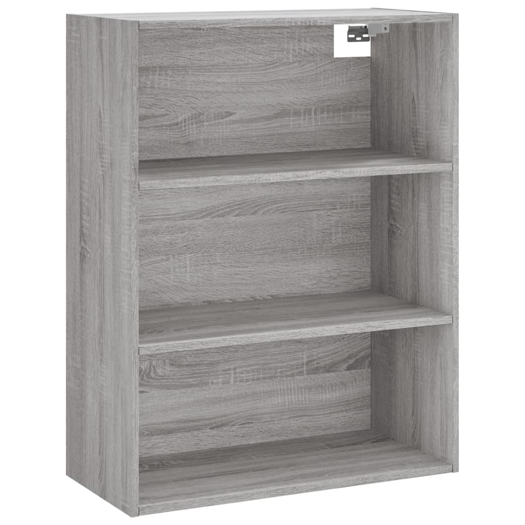 Buffet haut Sonoma gris 69,5x34x180 cm Bois d'ingénierie Buffets & bahuts vidaXL