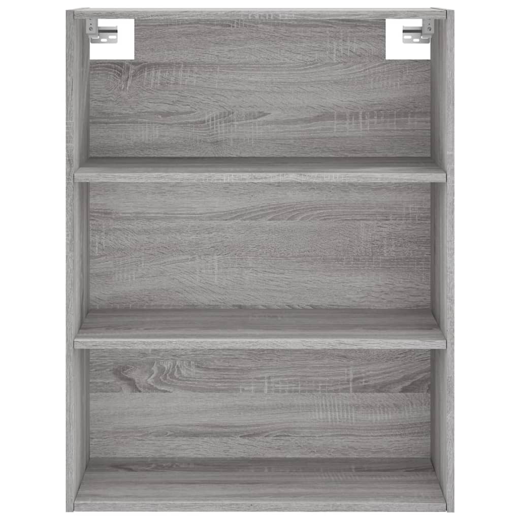 Buffet haut Sonoma gris 69,5x34x180 cm Bois d'ingénierie Buffets & bahuts vidaXL