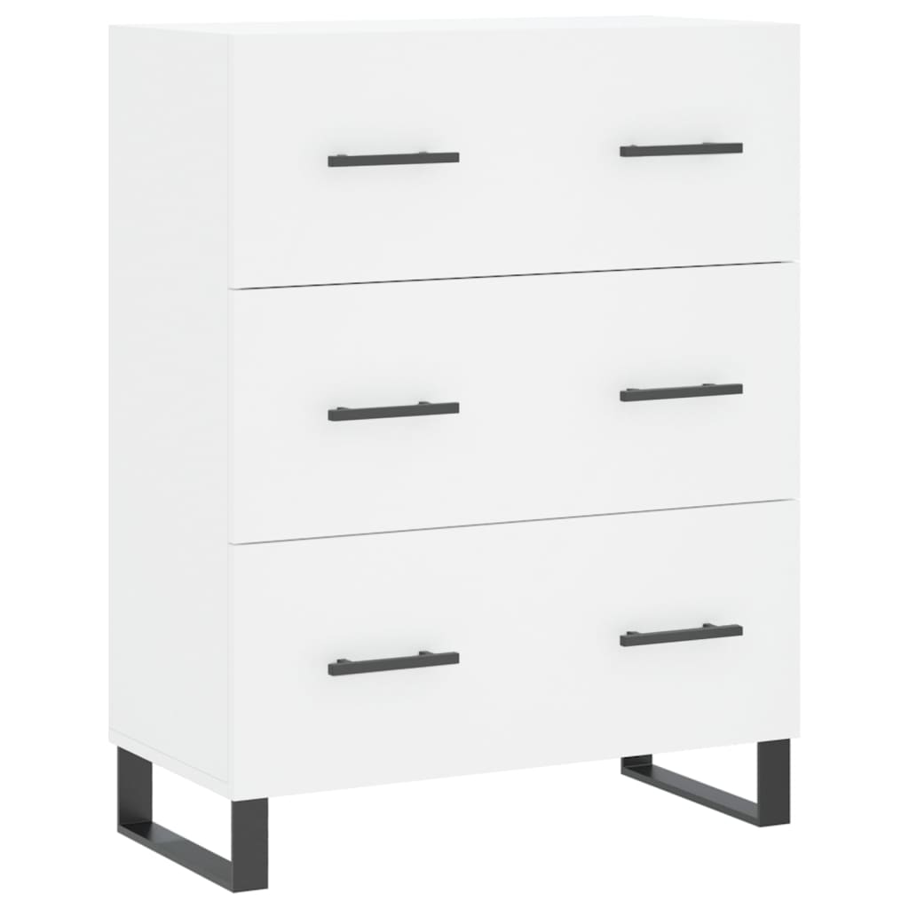 Buffet haut Blanc 69,5x34x180 cm Bois d'ingénierie - XIOS