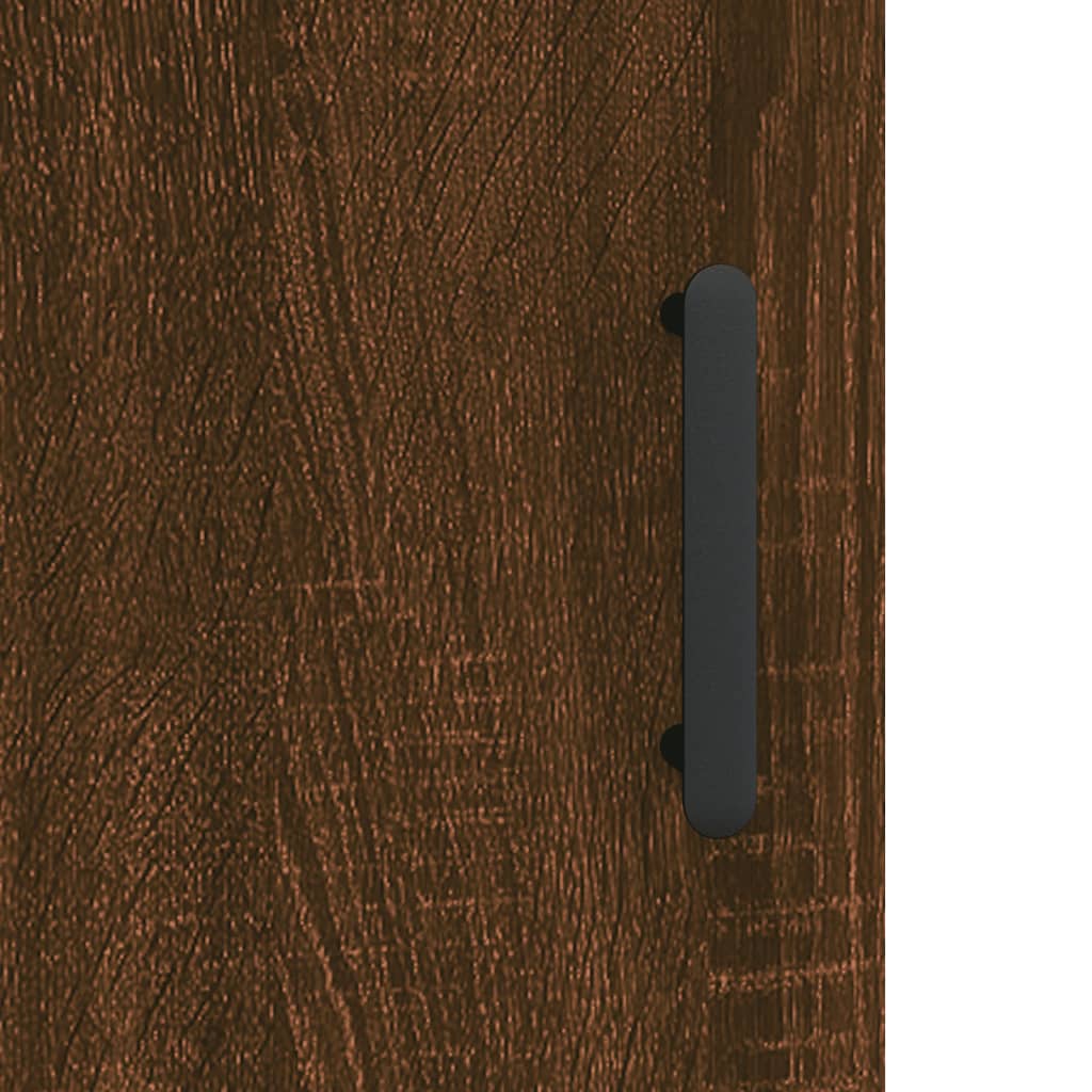 Buffet haut Chêne marron 69,5x34x180 cm Bois d'ingénierie Buffets & bahuts vidaXL