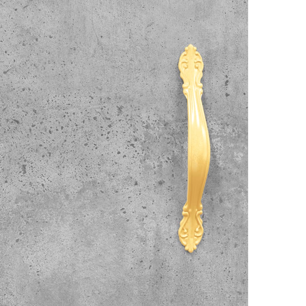 Buffet haut Gris béton 69,5x34x180 cm Bois d'ingénierie - XIOS