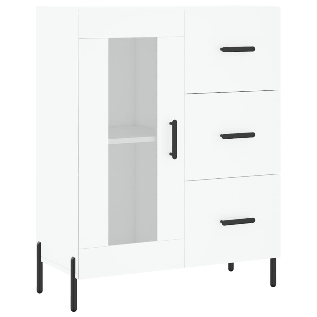 Buffet haut Blanc 69,5x34x180 cm Bois d'ingénierie - XIOS