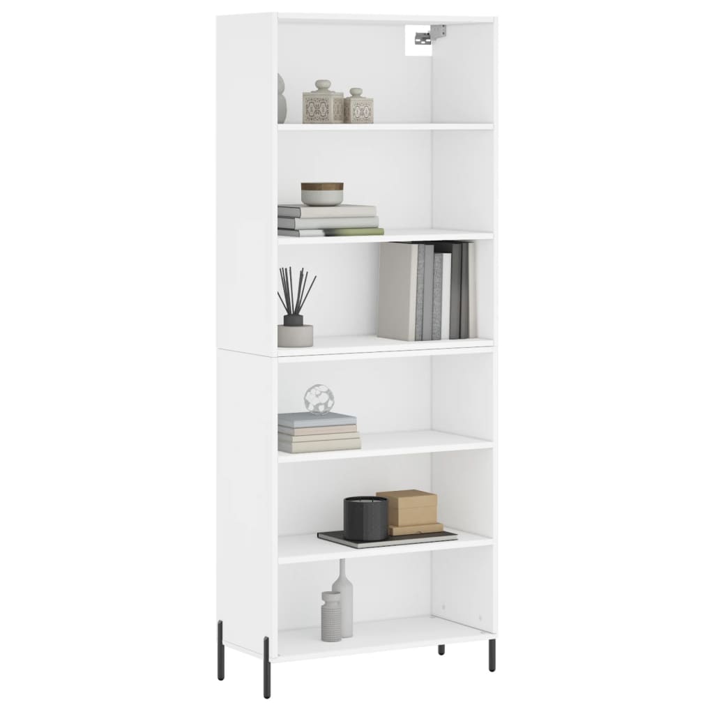 Buffet blanc 69,5x32,5x180 cm bois d'ingénierie - XIOS