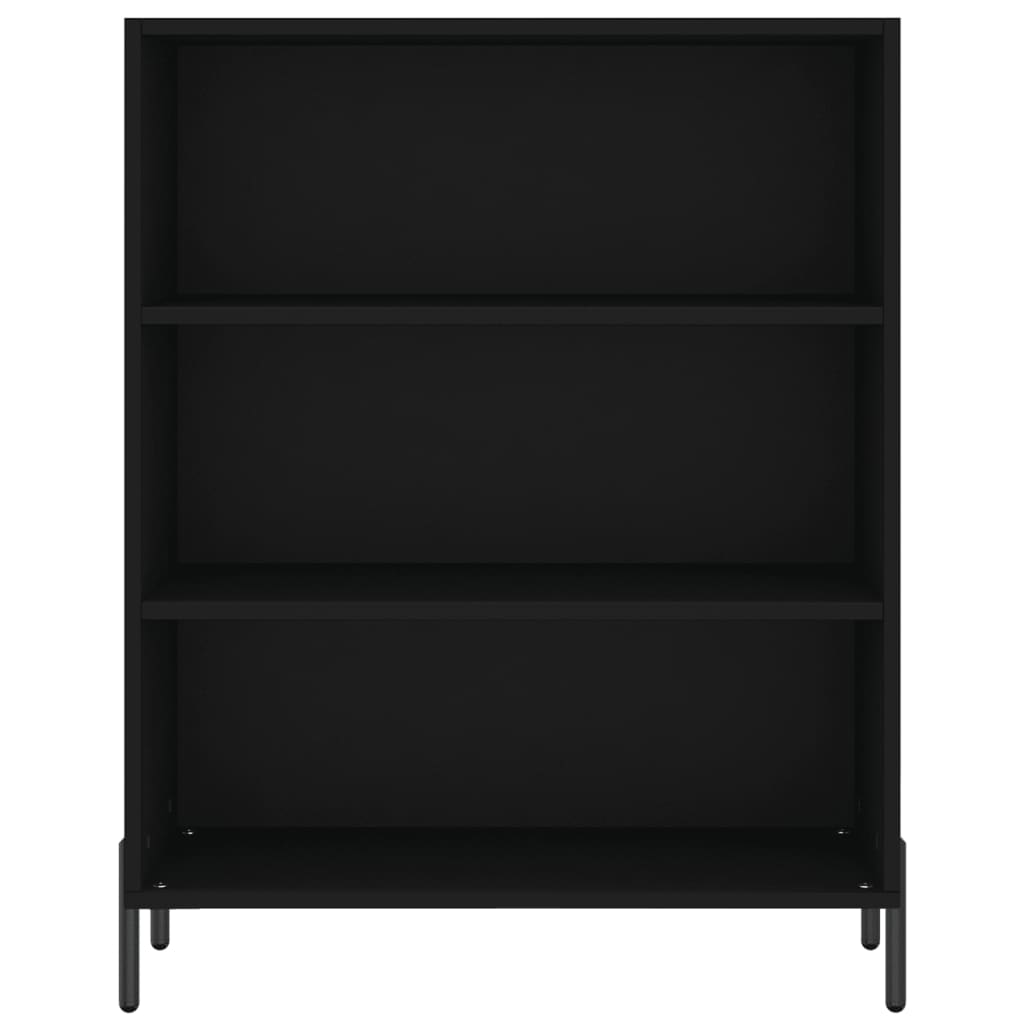 Buffet noir 69,5x32,5x180 cm bois d'ingénierie - XIOS