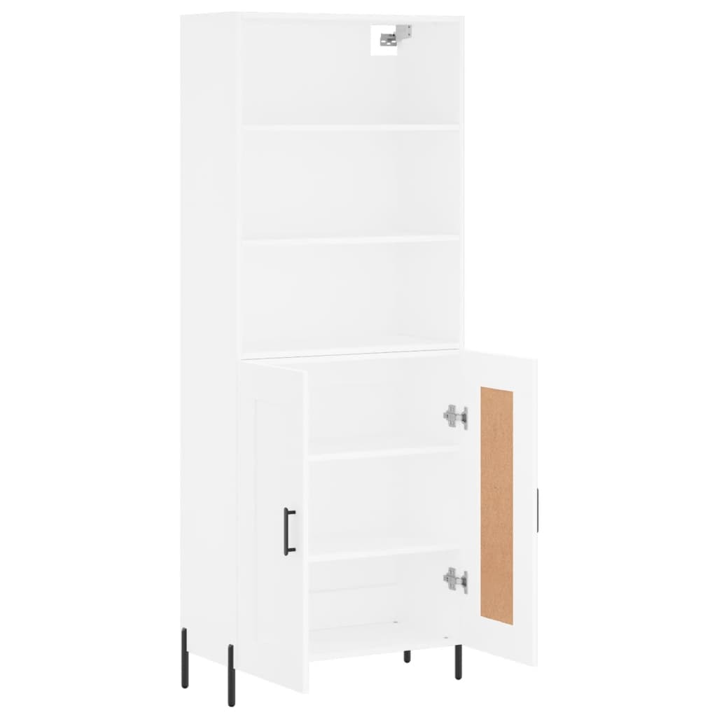 Buffet haut Blanc 69,5x34x180 cm Bois d'ingénierie - XIOS