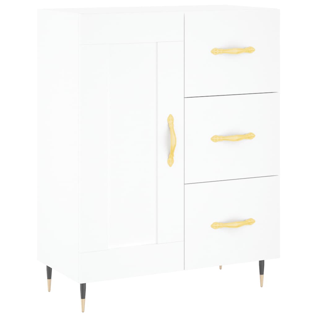 Buffet haut Blanc 69,5x34x180 cm Bois d'ingénierie - XIOS