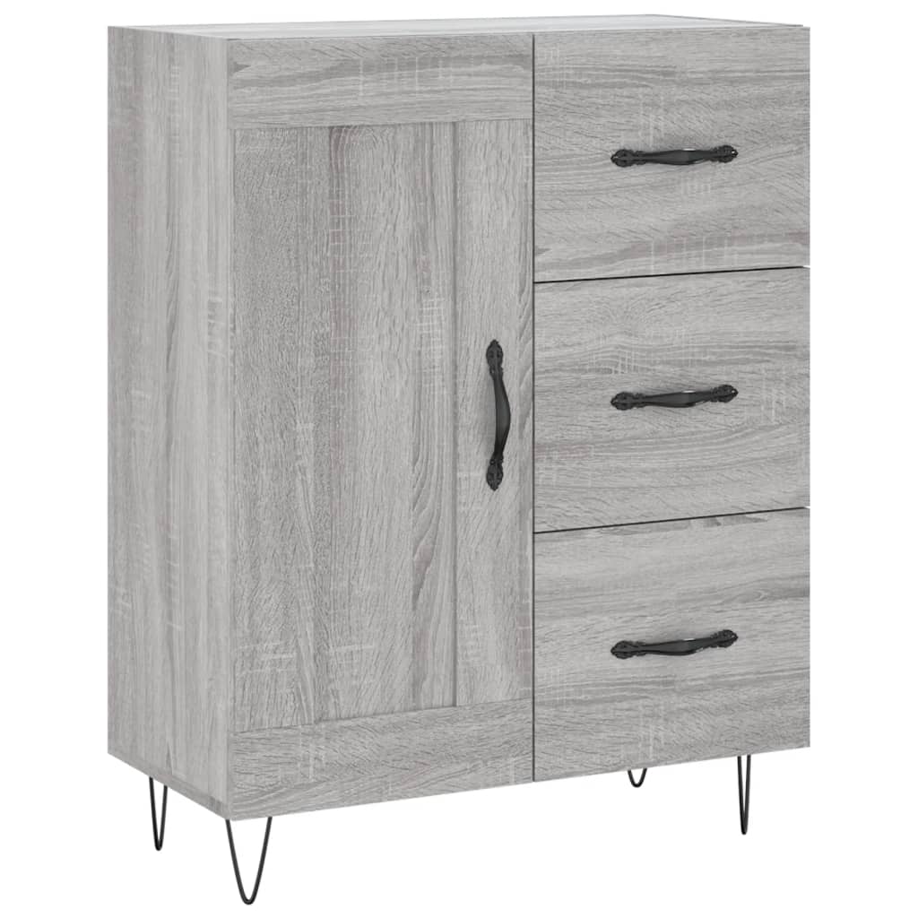 Buffet haut Sonoma gris 69,5x34x180 cm Bois d'ingénierie - XIOS