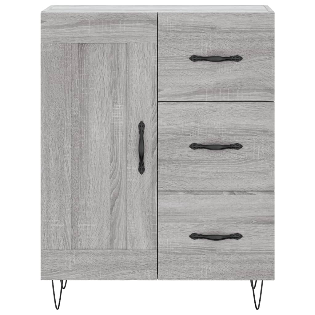 Buffet haut Sonoma gris 69,5x34x180 cm Bois d'ingénierie - XIOS