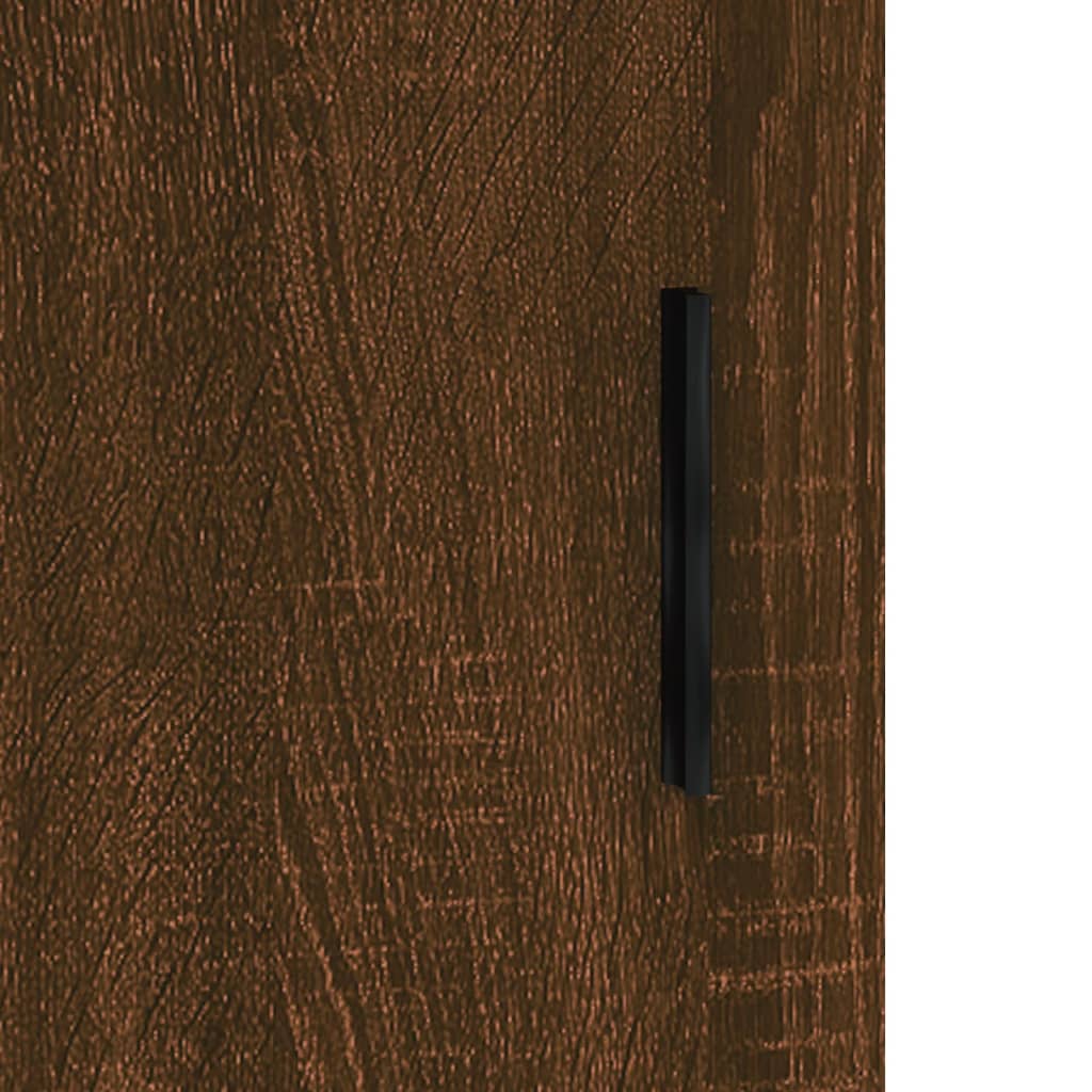 Buffet haut Chêne marron 69,5x34x180 cm Bois d'ingénierie Buffets & bahuts vidaXL