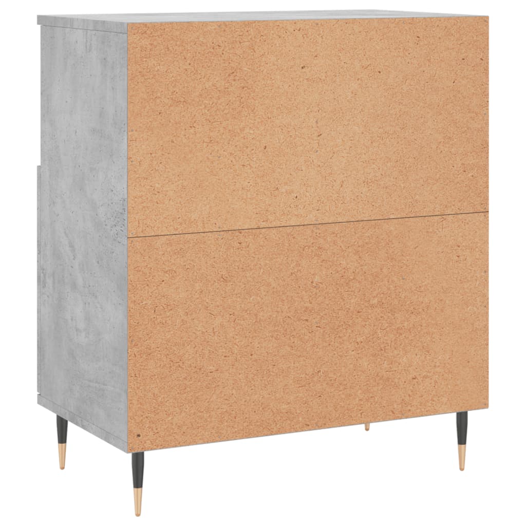 Buffets 2 pcs gris béton bois d'ingénierie - XIOS