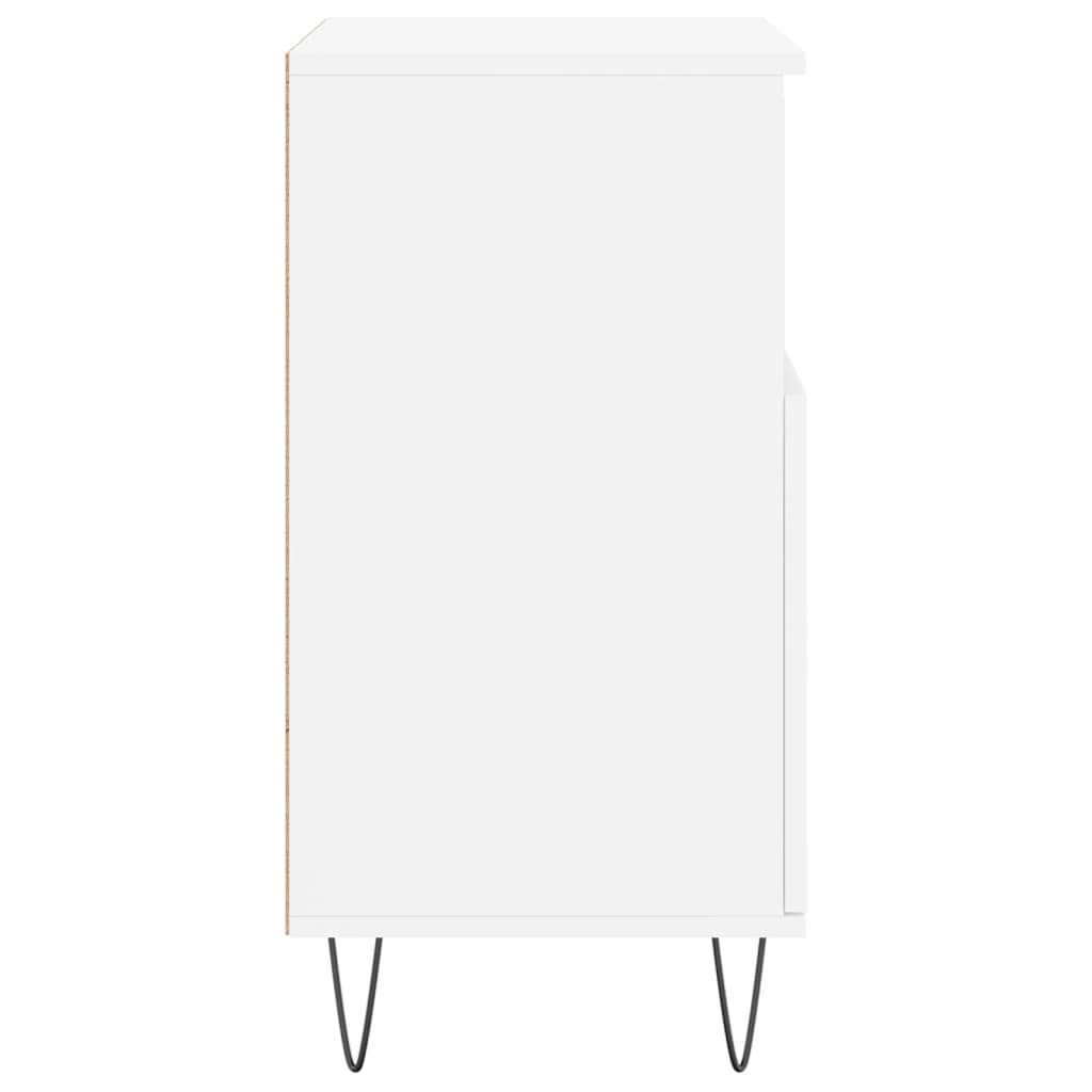 Buffets 2 pcs blanc bois d'ingénierie - XIOS